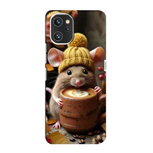 Печатный чехол «Зверята с кофе» для Umidigi A13 (Мышка с кофе)