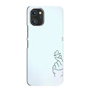 Чехлы (Знак сердечка) на Umidigi A13 (Сердце на голубом)