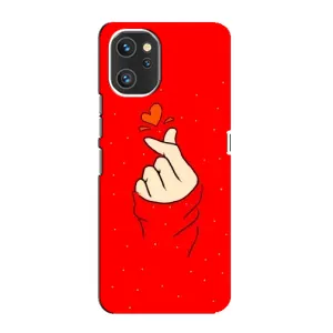 Чехлы (Знак сердечка) на Umidigi A13 (Сердце на красном)