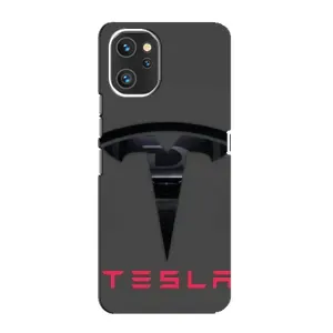 Силиконовый бампер с картинкой машины на Umidigi A13 (Logo TESLA)