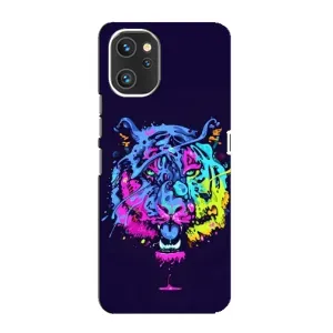 Силиконовый бампер с картинкой животных для Umidigi A13 (Тигр-Арт)