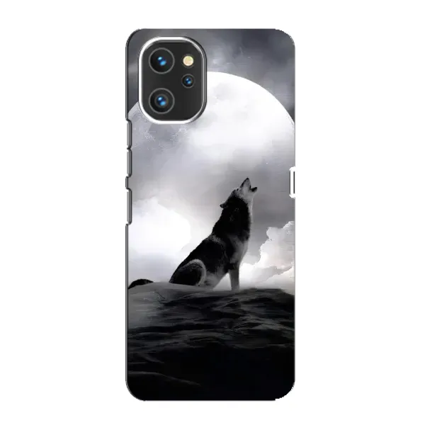 Чехол с рисунком «Волк и луна» для UMIDIGI A13