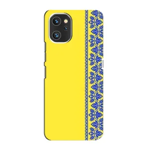 Силиконовый Чехол на Umidigi A13 (Вышиванка на желтом)
