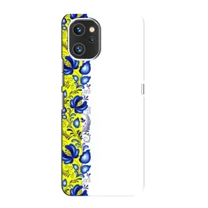 Силиконовый Чехол на Umidigi A13 с картинкой Вышиванки (Желто-синяя вышиванка)