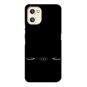 Силіконовий бампер з картинкою машини на Umidigi A13s (Сілует Audi)