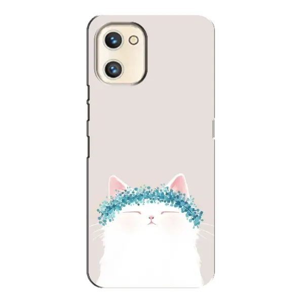 Чехол с рисунком «Белый котик» для UMIDIGI A13s