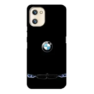 Силіконовий бампер з картинкою машини на Umidigi A13s (Чорний BMW)
