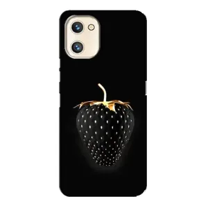 Чохол з зображенням смачної їжі для Umidigi A13s (Чорна полуниця)