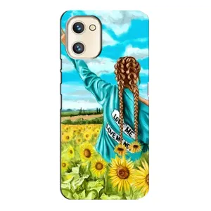 Чохол Стильні дівчата на Umidigi A13s (Дівчина на полі)
