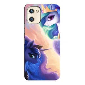 Чехол Unicorn на Umidigi A13s (Единорожки на тучках)