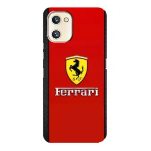 Силіконовий бампер з картинкою машини на Umidigi A13s (Ferrari Logo)