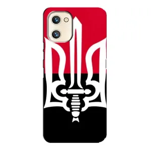Чехлы УПА (Красно-Чёрный) на Umidigi A13s (Герб Украины)