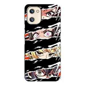 Силиконовые чехлы с глазами Anime для Юмидиджи A13с (Глаза на чорном)