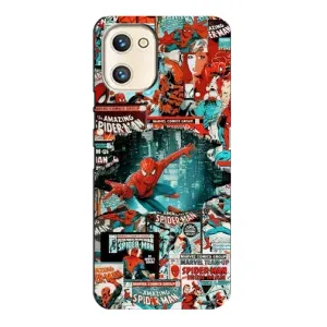 Чехол Супергерой Человека Паука на Umidigi A13s (Комиксы Человек Паук)
