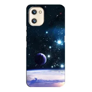 Чехол (ТПУ) с планетами на Umidigi A13s (Космический вид)