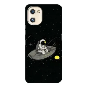 Силиконовый Чехол с принтом "Космонавты" на Umidigi A13s (Космонавт на рыбалке)