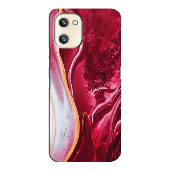 Чехол с рисунком «Красный мрамор» для UMIDIGI A13s Чехол с рисунком «Красный мрамор» для UMIDIGI A13s
