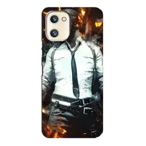 Силиконовый чехол с картинкой "Герой Pubg" на Umidigi A13s (Man Пубг)