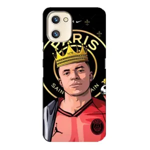 Чохол (TPU) з Футболістом на Umidigi A13s (Mbappe King)