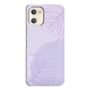 Чохол квітковий дизайн для Umidigi A13s (Монстера фіолетова)