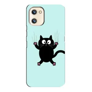 Силиконовый чехол с котиком для Umidigi A13s