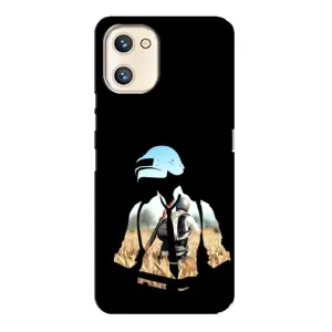 Силиконовый чехол с картинкой "Герой Pubg" на Umidigi A13s (Пубг мен)