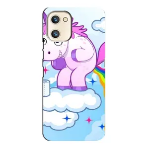Чехол Unicorn на Umidigi A13s (Радуга единорожка)