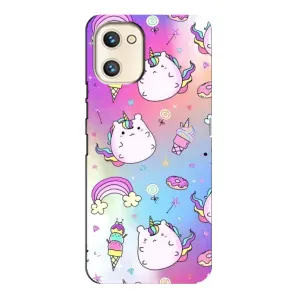 Чехол Unicorn на Umidigi A13s (Радуга и Единорог)