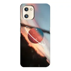 Чехол (ТПУ) с планетами на Umidigi A13s (Сатурн)