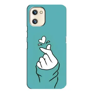 Чохол (Знак сердечка) для Umidigi A13s (Сердечко на бірюзовому)