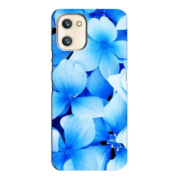 Чехол с рисунком «Синие цветы» для UMIDIGI A13s Чехол с рисунком «Синие цветы» для UMIDIGI A13s