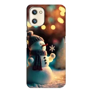 Чехлы на Новый Год Umidigi A13s (Снеговик праздничный)