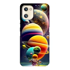 Чехол (ТПУ) с планетами на Umidigi A13s (Солнечна система)