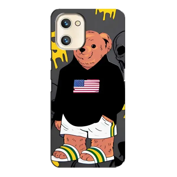 Чехол с рисунком «Teddy USA» для UMIDIGI A13s Чехол с рисунком «Teddy USA» для UMIDIGI A13s