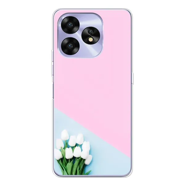 Чехол с рисунком «Белые тюльпаны» для UMIDIGI A15 Чехол с рисунком «Белые тюльпаны» для UMIDIGI A15