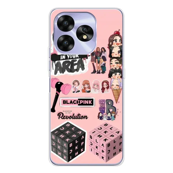 Чехол с рисунком «BLACK PINK коллаж» для UMIDIGI A15 Чехол с рисунком «BLACK PINK коллаж» для UMIDIGI A15