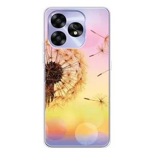 Силиконовый Чехол с одуванчиками на UMIDIGI A15 (Цветок-одуванчик)