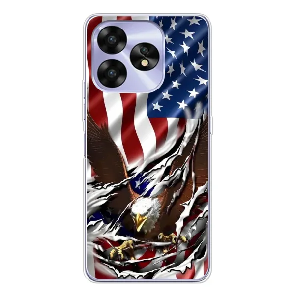 Чехол с рисунком «Флаг USA» для UMIDIGI A15 Чехол с рисунком «Флаг USA» для UMIDIGI A15