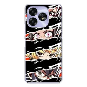 Силіконові чохлі з очіма Anime для Умідіджі А15 (Очі на чорному)