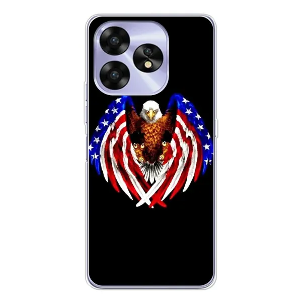 Чехол с рисунком «Крылья США» для UMIDIGI A15 Чехол с рисунком «Крылья США» для UMIDIGI A15