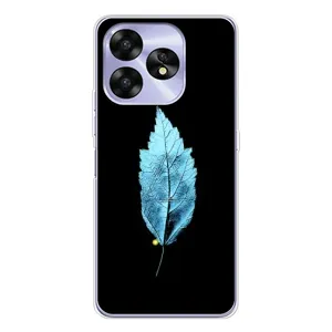 Чохол з картинками на чорному фоні для UMIDIGI A15 (Листя)