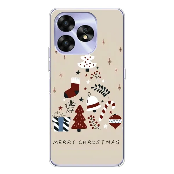 Чехол с рисунком «Merry Christmas» для UMIDIGI A15 Чехол с рисунком «Merry Christmas» для UMIDIGI A15