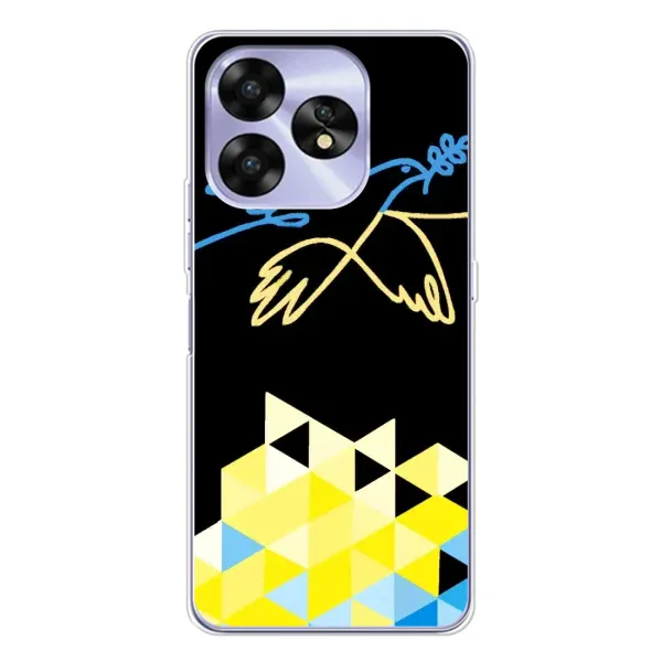 Чехол с рисунком «Мир для Украины» для UMIDIGI A15 Чехол с рисунком «Мир для Украины» для UMIDIGI A15
