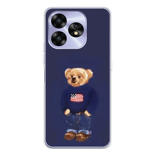 Чехол с рисунком «Мишка USA» для UMIDIGI A15