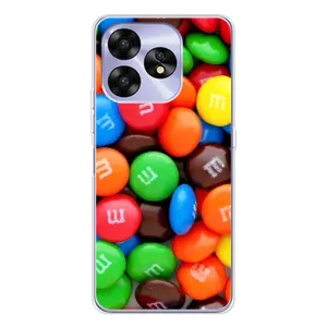 Чохол з зображенням смачної їжі для UMIDIGI A15 (Різнокольорові M&M'S)