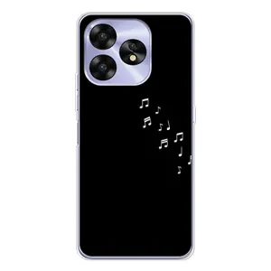 Чохол з картинками на чорному фоні для UMIDIGI A15 (Ноти)