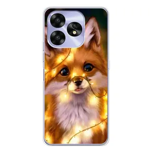 Чохол з Лисичкою для UMIDIGI A15 (Новорічне лисеня)