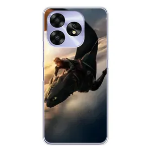 Чехол дракон Беззубик для UMIDIGI A15 (Полет Беззубика)
