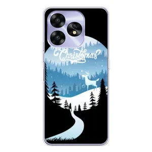 Силиконовый бампер на рождество для UMIDIGI A15 (Рождественский Олень)