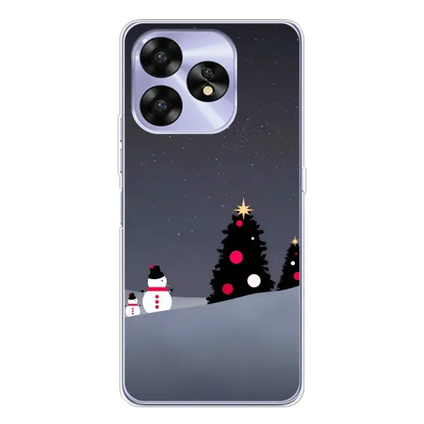 Чехол с рисунком «Снеговички» для UMIDIGI A15 Чехол с рисунком «Снеговички» для UMIDIGI A15